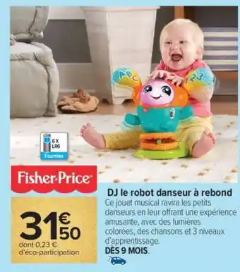Carrefour DJ le robot danseur à rebond offre