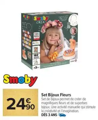 Carrefour Set Bijoux Fleurs offre