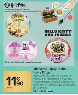 Carrefour Miniverse - Make It Mini - Harry Potter offre