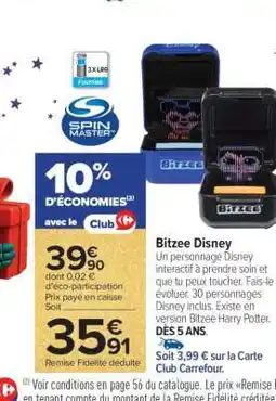 Carrefour Bitzee Disney offre