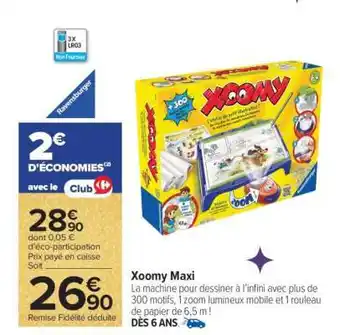 Carrefour Xoomy Maxi offre