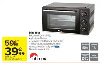Carrefour Mini-four offre