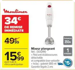 Carrefour Mixeur plongeant offre