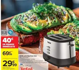 Carrefour Grille pain Equinox inox offre