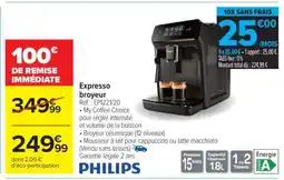 Carrefour Expresso broyeur PHILIPS offre