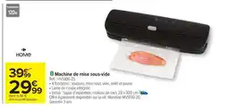 Carrefour Machine de mise sous vide offre