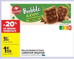 Carrefour Market Biscuits Bubble & Chock offre