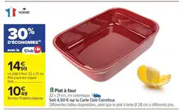 Carrefour Plat à four offre