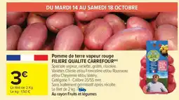 Carrefour Market Pomme de terre vapeur rouge offre