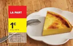 Carrefour Market FLAN NATURE offre