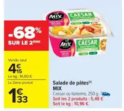Carrefour Market Salade de pâtes MIX offre