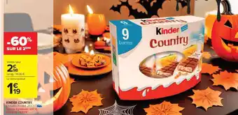 Carrefour Market KINDER COUNTRY offre