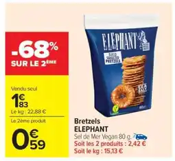 Carrefour Market Bretzels ELEPHANT offre