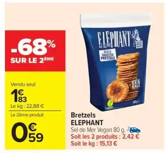 Carrefour Market Bretzels ELEPHANT offre