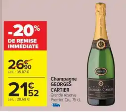 Carrefour Market Champagne GEORGES CARTIER offre