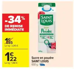Carrefour Market Sucre en Poudre Saint Louis offre