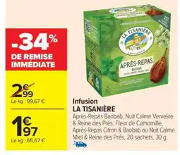 Carrefour Market Infusion La Tisaniere offre