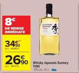 Carrefour Market Whisky Japonais Suntory TOKI offre