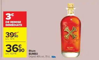 Carrefour Market Rhum Bumbu offre