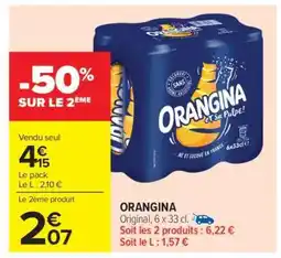 Carrefour Market ORANGINA offre
