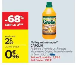 Carrefour Market Nettoyant ménager CAROLIN offre