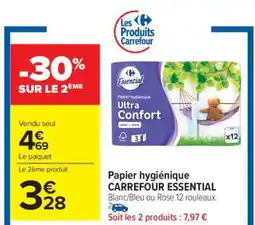 Carrefour Market Papier hygiénique CARREFOUR ESSENTIAL offre