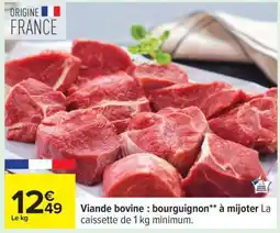 Carrefour Viande bovine : bourguignon** à mijoter offre