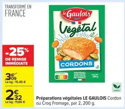 Carrefour Préparations végétales LE GAULOIS Cordon offre