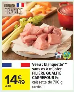 Carrefour Veau : blanquette*/** sans os à mijoter offre