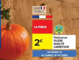 Carrefour Potimarron FILIÈRE QUALITÉ CARREFOUR offre