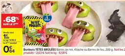 Carrefour BONBONS TÊTES BRÛLÉES offre