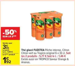 Carrefour THÉ GLACÉ “FUZETEA” offre