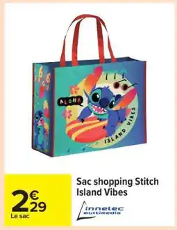 Carrefour Sac shopping Stitch Island Vibes offre
