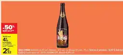 Carrefour Bière Kwak offre