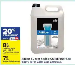 Carrefour ADBLUE 5L avec flexible CARREFOUR offre