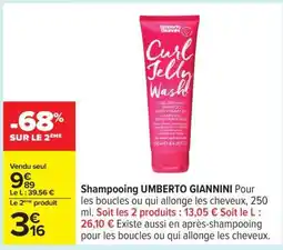 Carrefour Shampooing UMBERTO GIANNINI offre