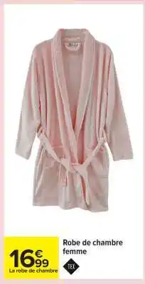 Carrefour Robe de chambre femme offre