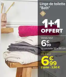 Carrefour Linge de toilette Bath offre