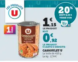 Hyper U U Cassoulet offre