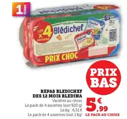 Hyper U BLEDINA Repas bledichef des 12 mois offre