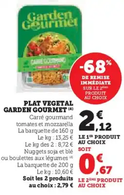 Hyper U GARDEN GOURMET Plat vegetal offre