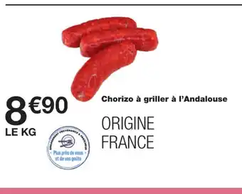 Monoprix Chorizo a griller l'andalouse offre