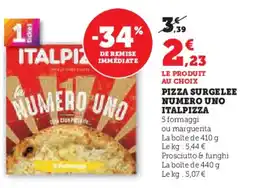 Hyper U ITALPIZZA Pizza surgelee numero uno offre