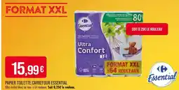 Match Carrefour Essential Papier toilette Ultra Confort offre