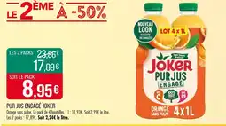 Match Joker Pur Jus Engagé Orange Sans Pulpe offre