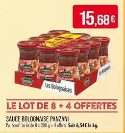 Match Panzani Sauce Bolognaise offre