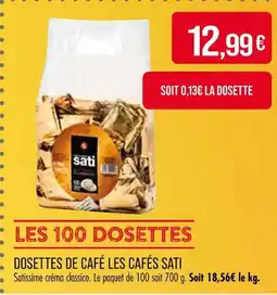 Match Sati Dosettes de café offre