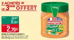 Match Menguy's Beurre de Cacahuètes offre