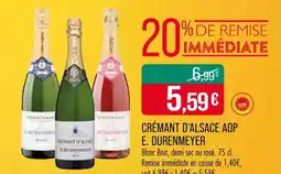 Match E. Durenmeyer Crémant d'Alsace AOP offre