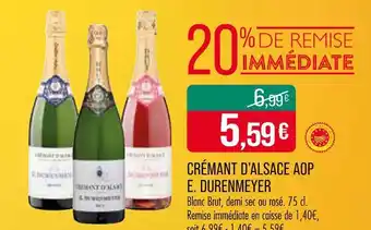 Match E. Durenmeyer Crémant d'Alsace AOP offre